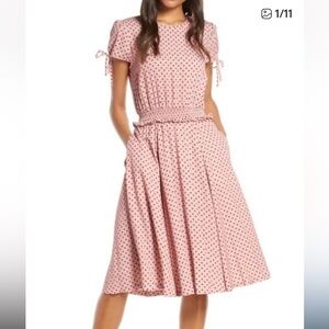 Gal meets‎ Glam Corinne polka dot knee length dress Sz 2